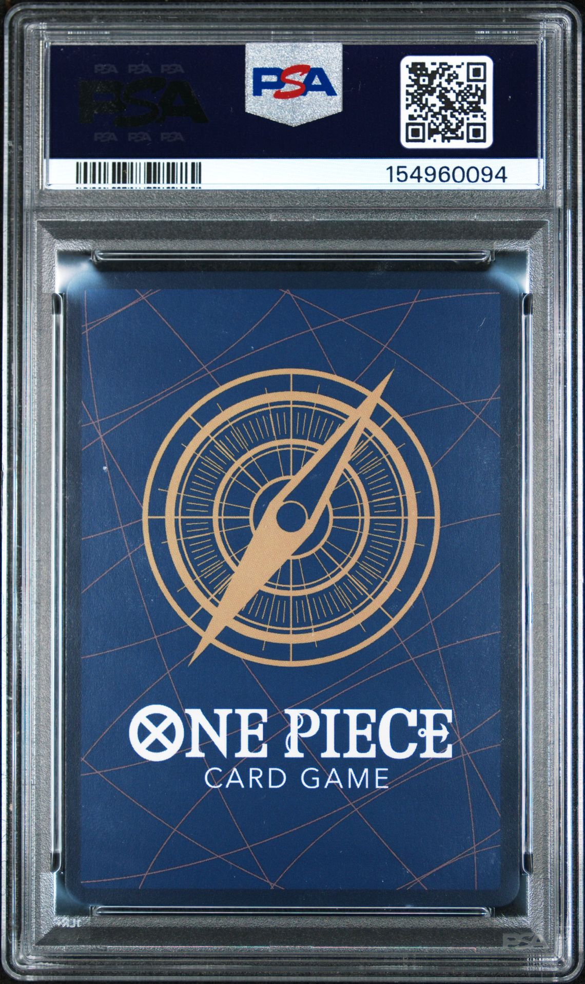 2025 One Piece Op11-A Fist Of Divine Speed Shanks #004 (Special Alternate Art) Gem Mt 10 back view - PSA certificate #154960094