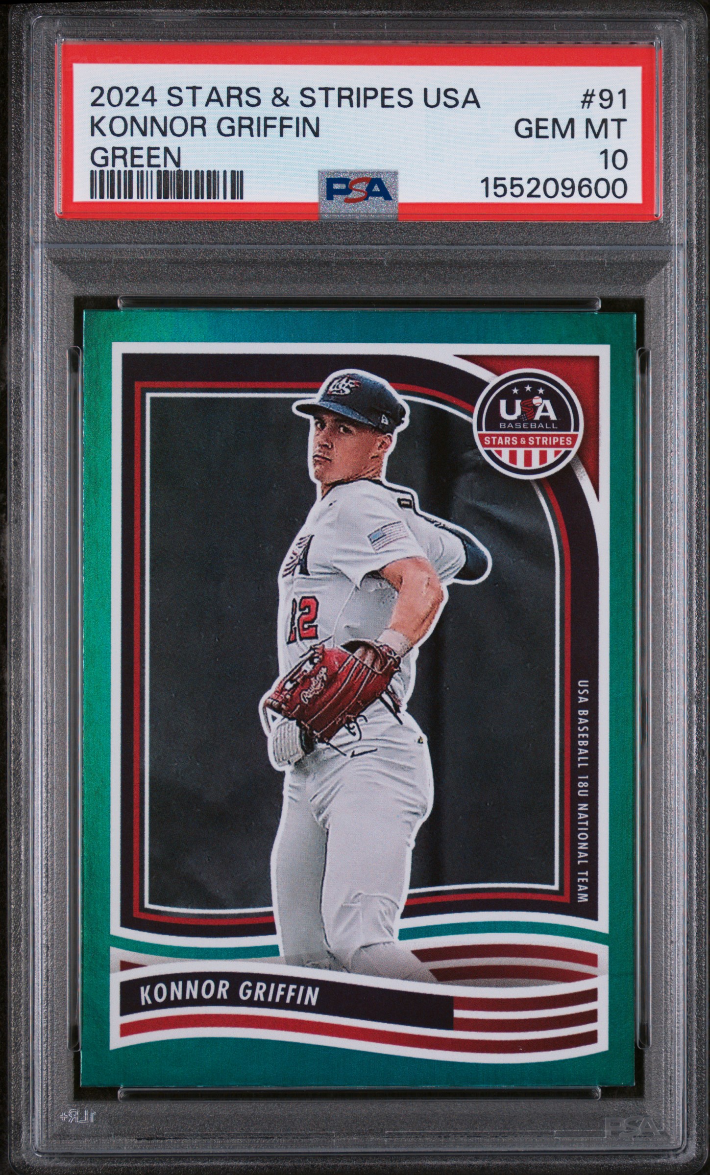 2024 #91 Konnor Griffin PSA 10 Panini Stars & Stripes USA