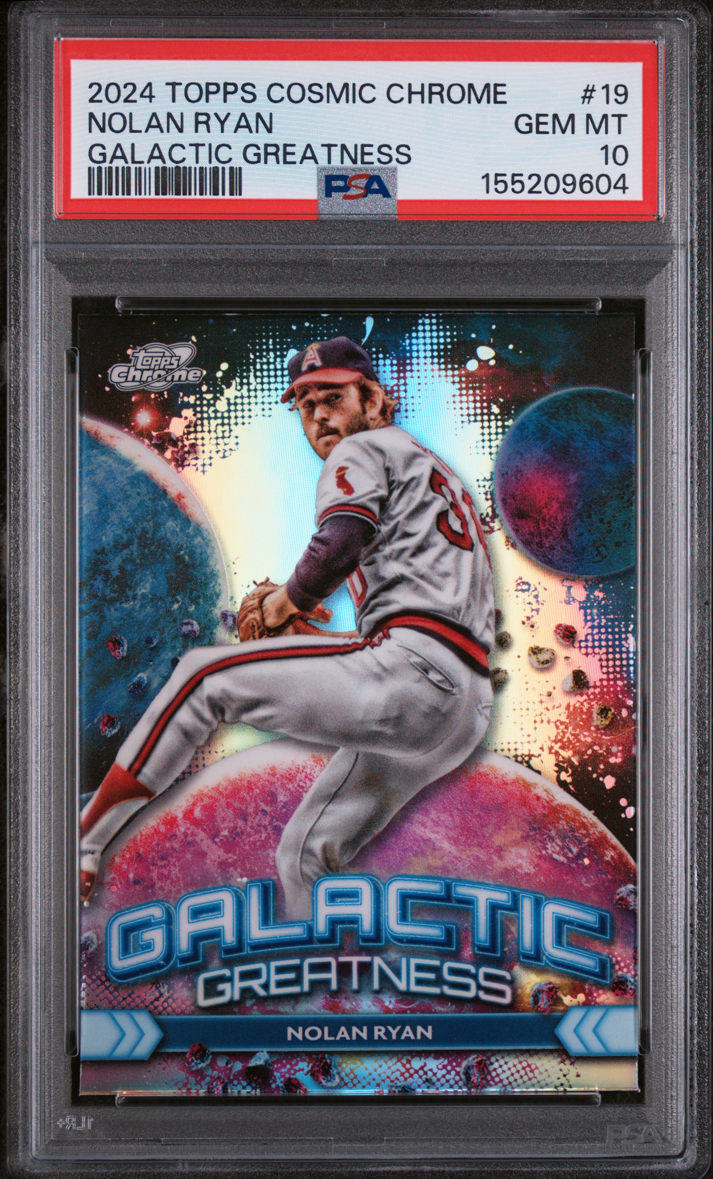 2024 #19 Nolan Ryan PSA 10 Topps Cosmic Chrome Galactic Greatness