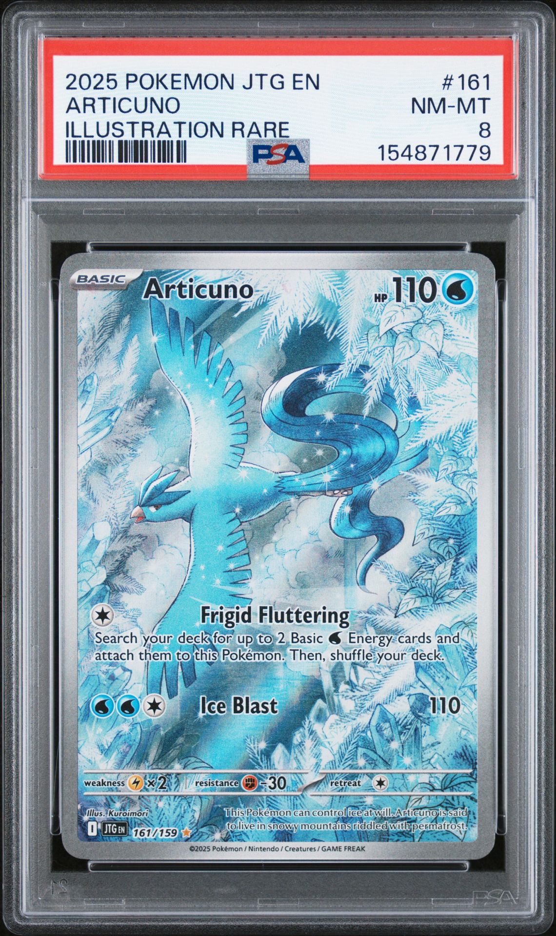 2025 Pokemon Jtg En-Journey Together Articuno #161 (Illustration Rare) Nm-Mt 8 front