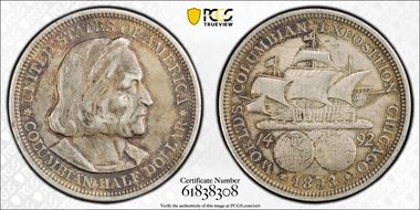 1893 50C Columbian N1