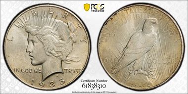 1935 $1 MS65