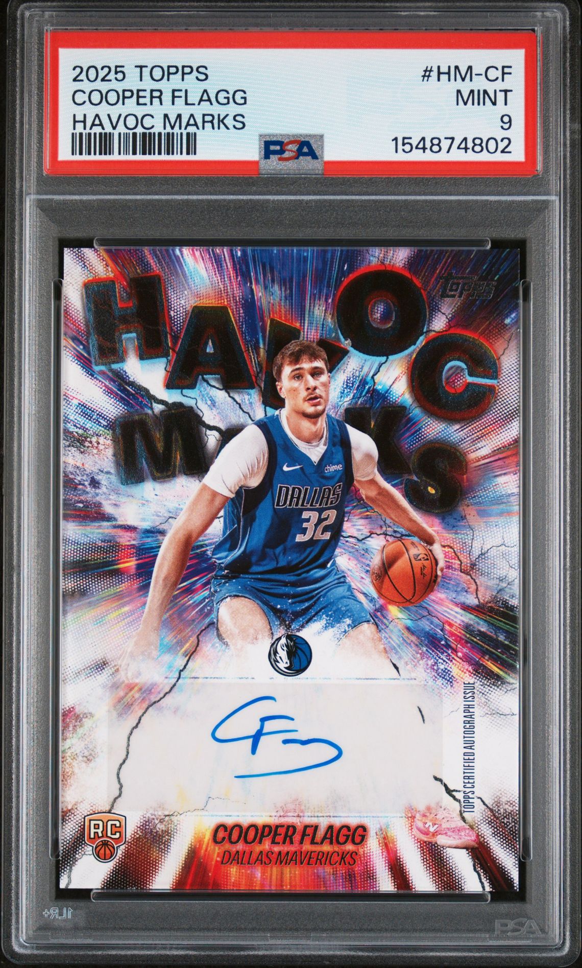 2025 Topps Havoc Marks Cooper Flagg #Hm-Cf Mint 9 front