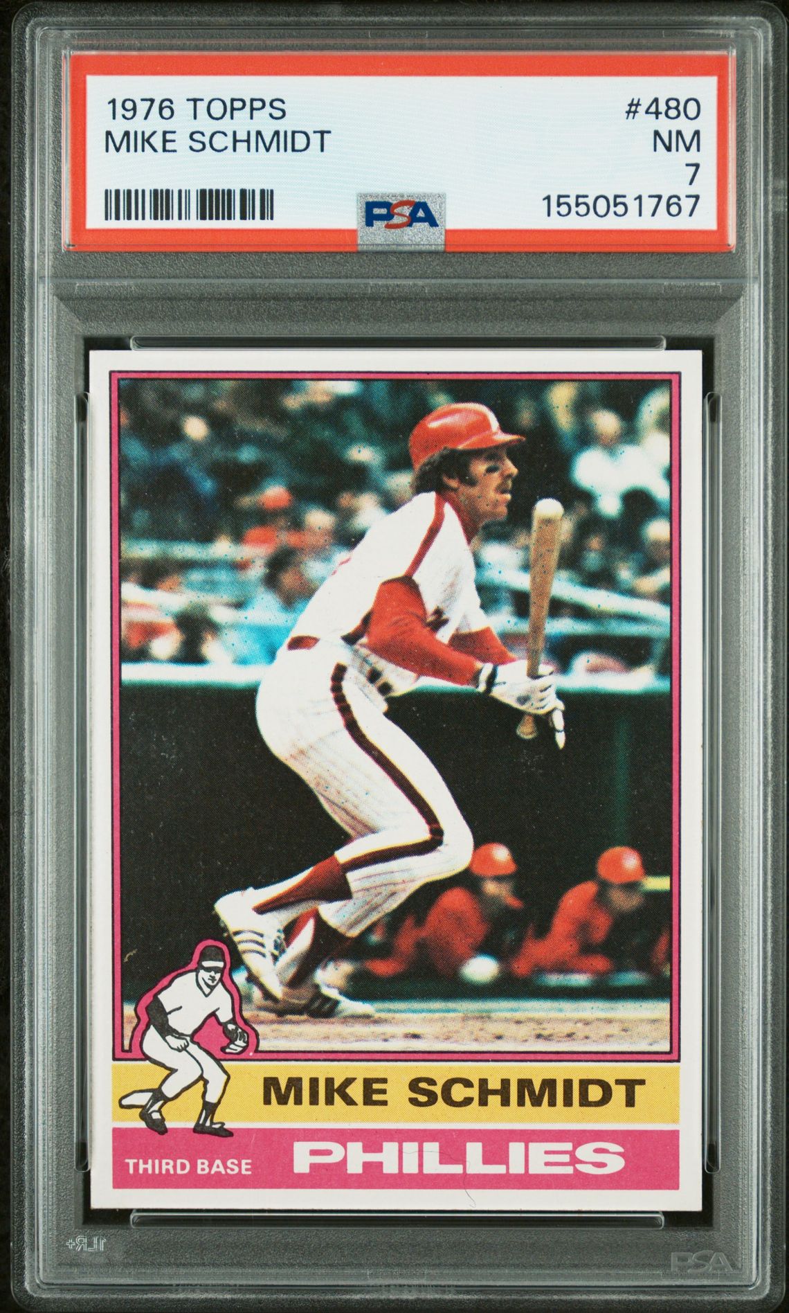 1976 Topps Mike Schmidt #480 Nm 7 front