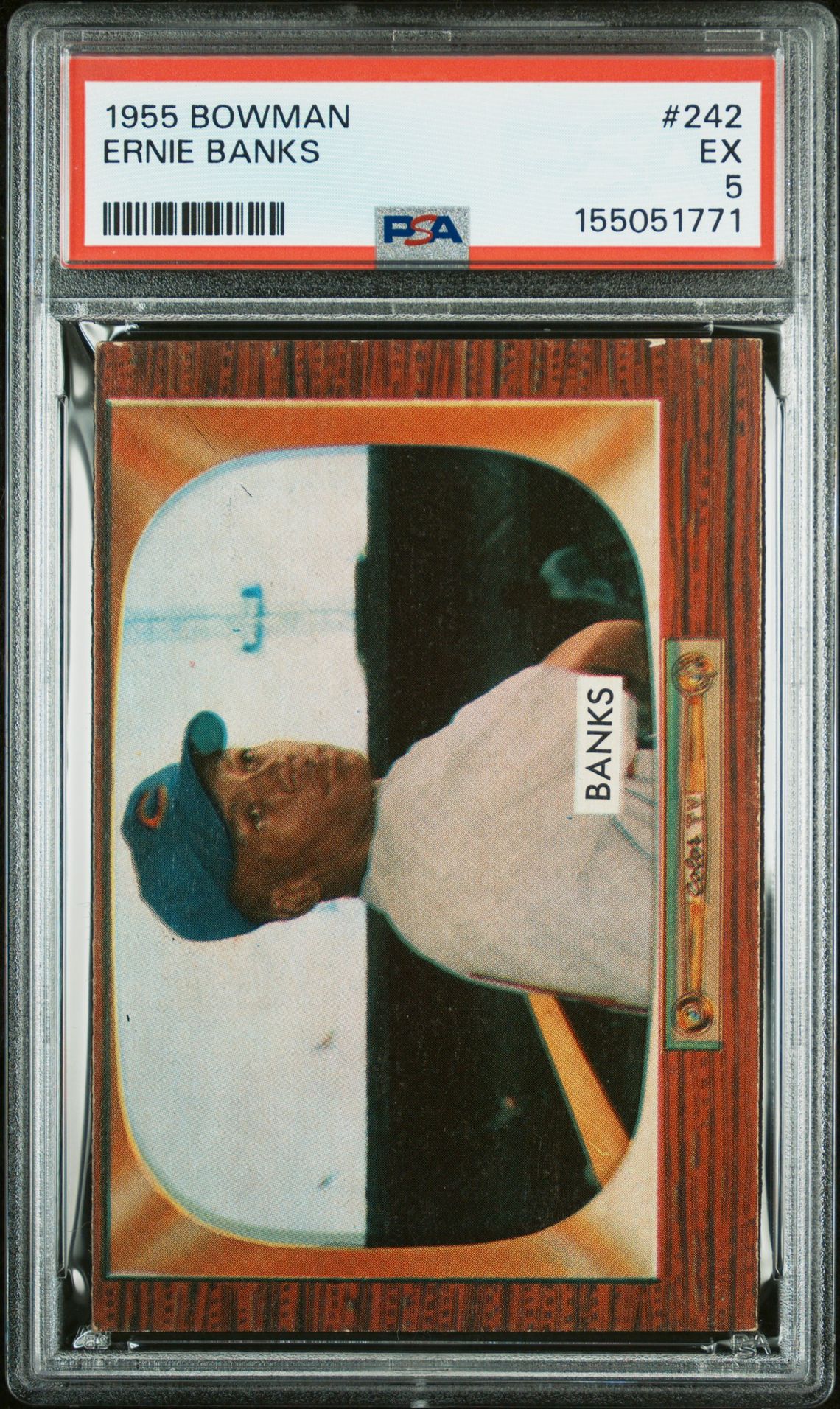 1955 Bowman Ernie Banks #242 Ex 5 front