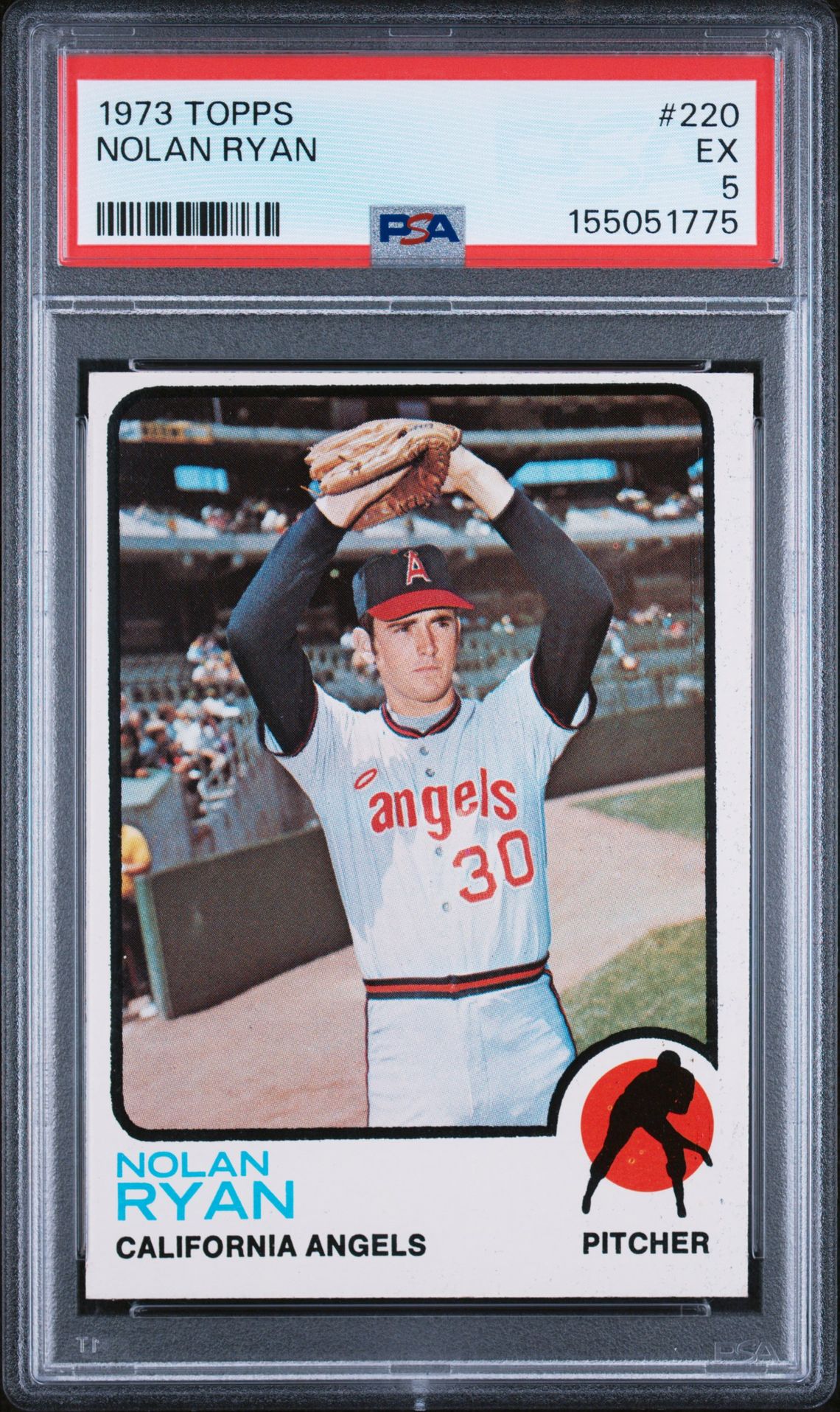 1973 Topps Nolan Ryan #220 Ex 5 front