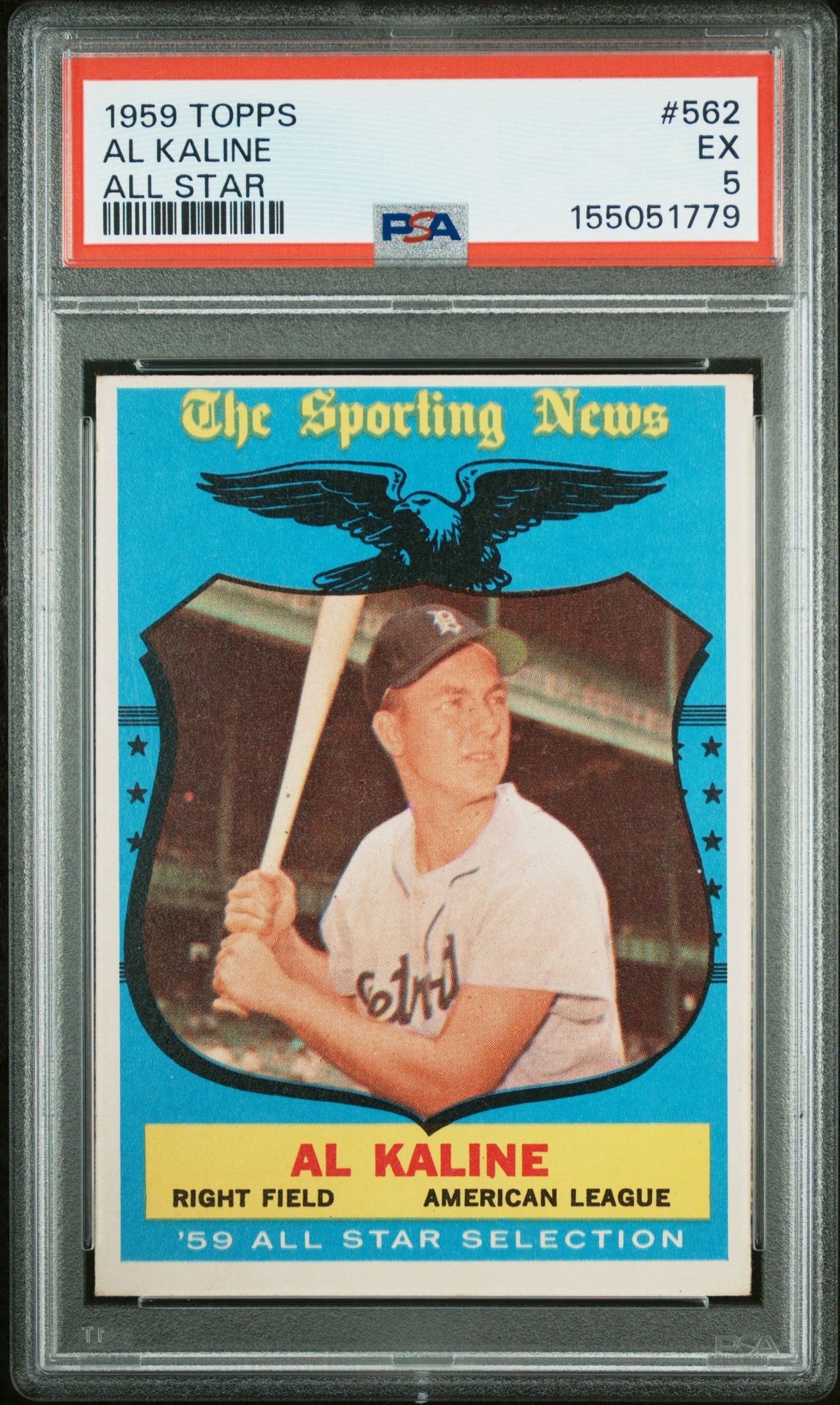 1959 Topps Al Kaline #562 (All Star) Ex 5 front