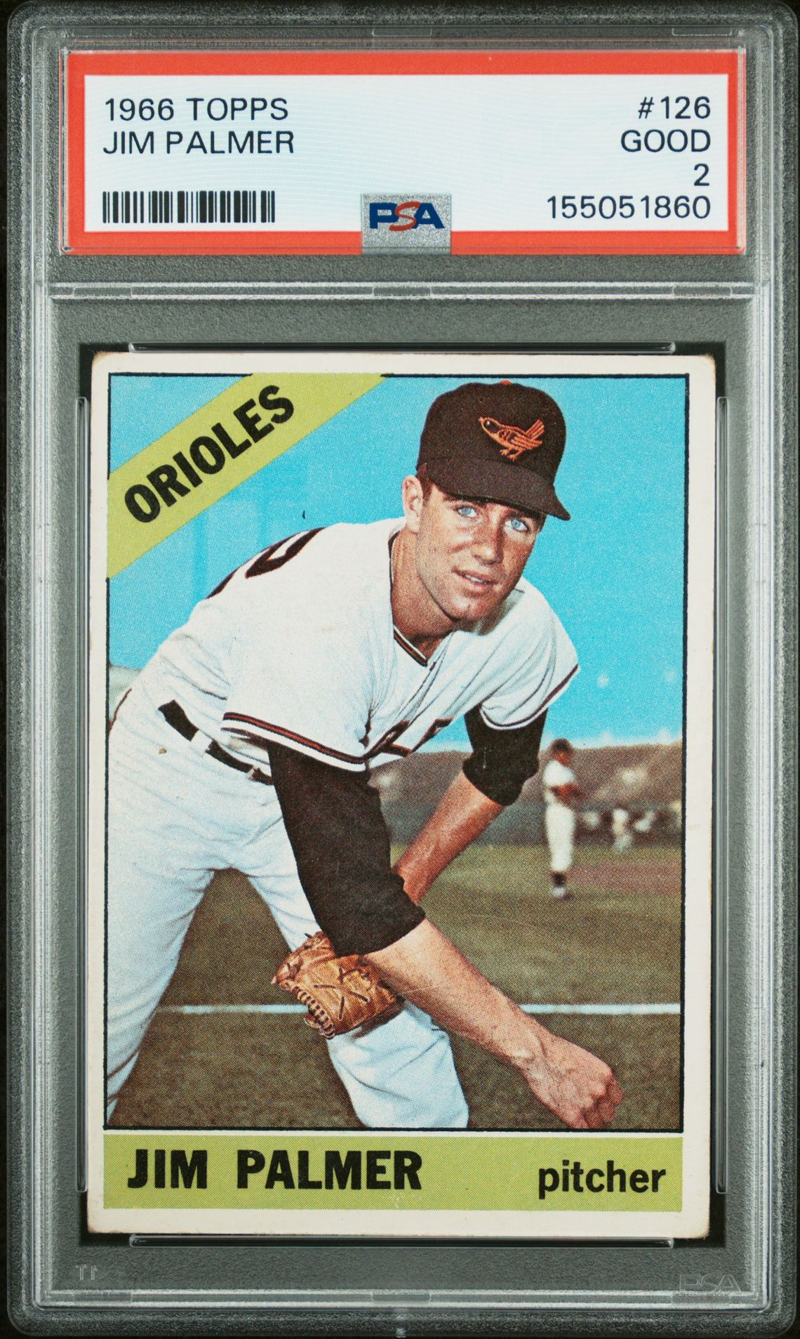 1966 Topps Jim Palmer #126 Good 2 front