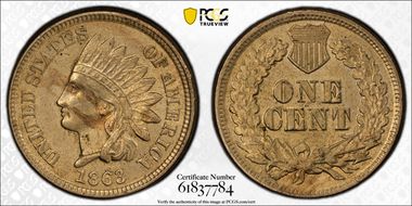 1863 1C MS62