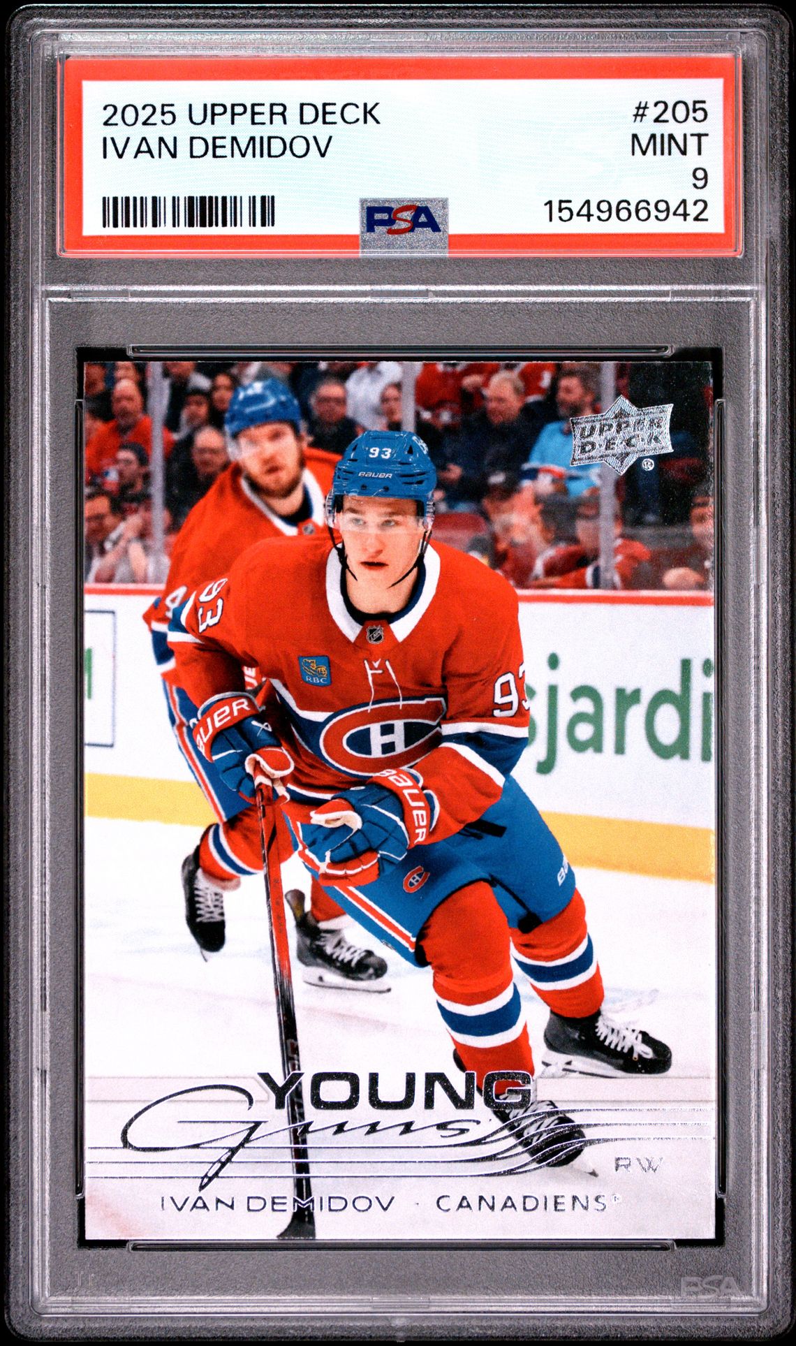 2025 Upper Deck Ivan Demidov #205 Mint 9 front