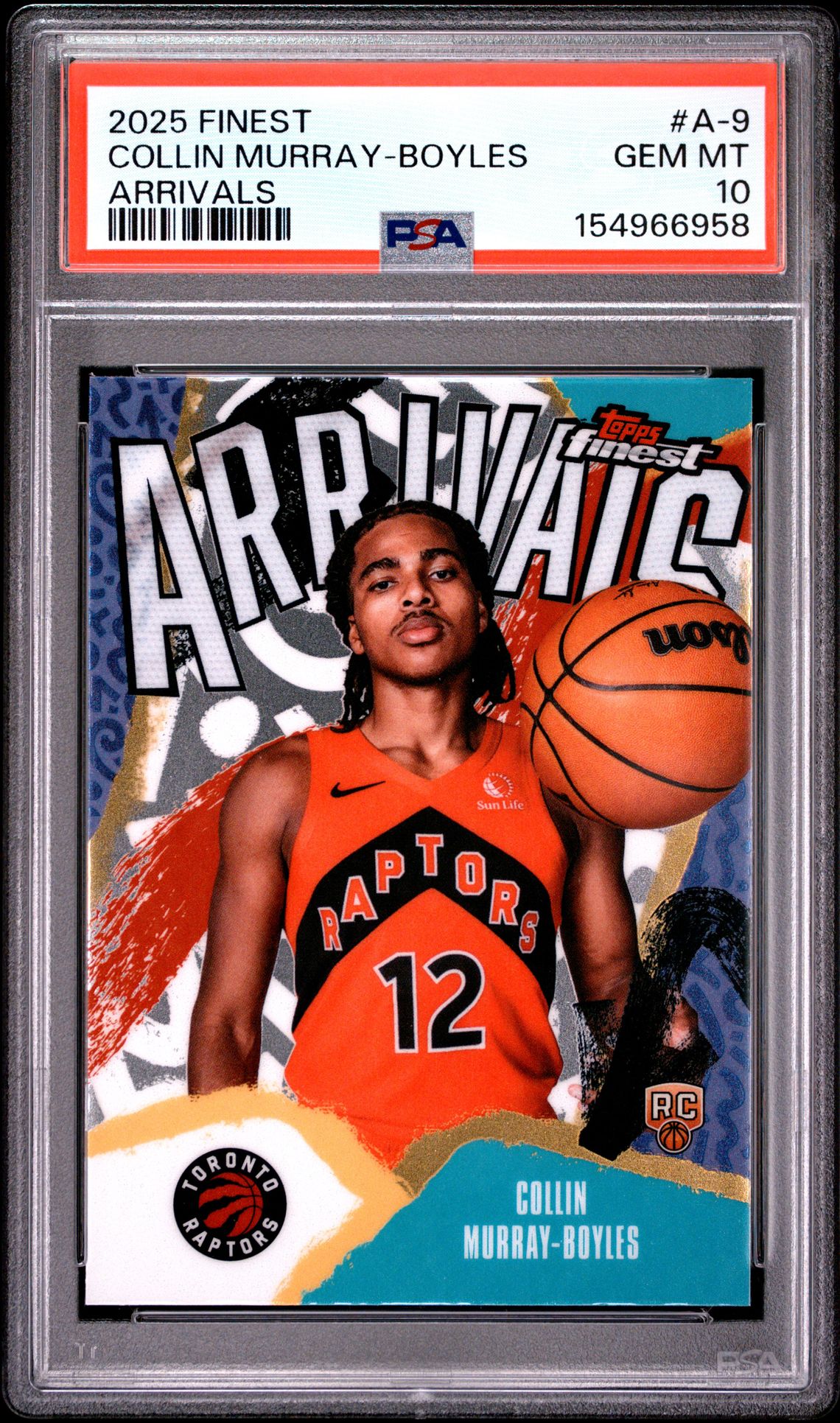 2025 Topps Finest Arrivals Collin Murray-Boyles #A-9 Gem Mt 10 front