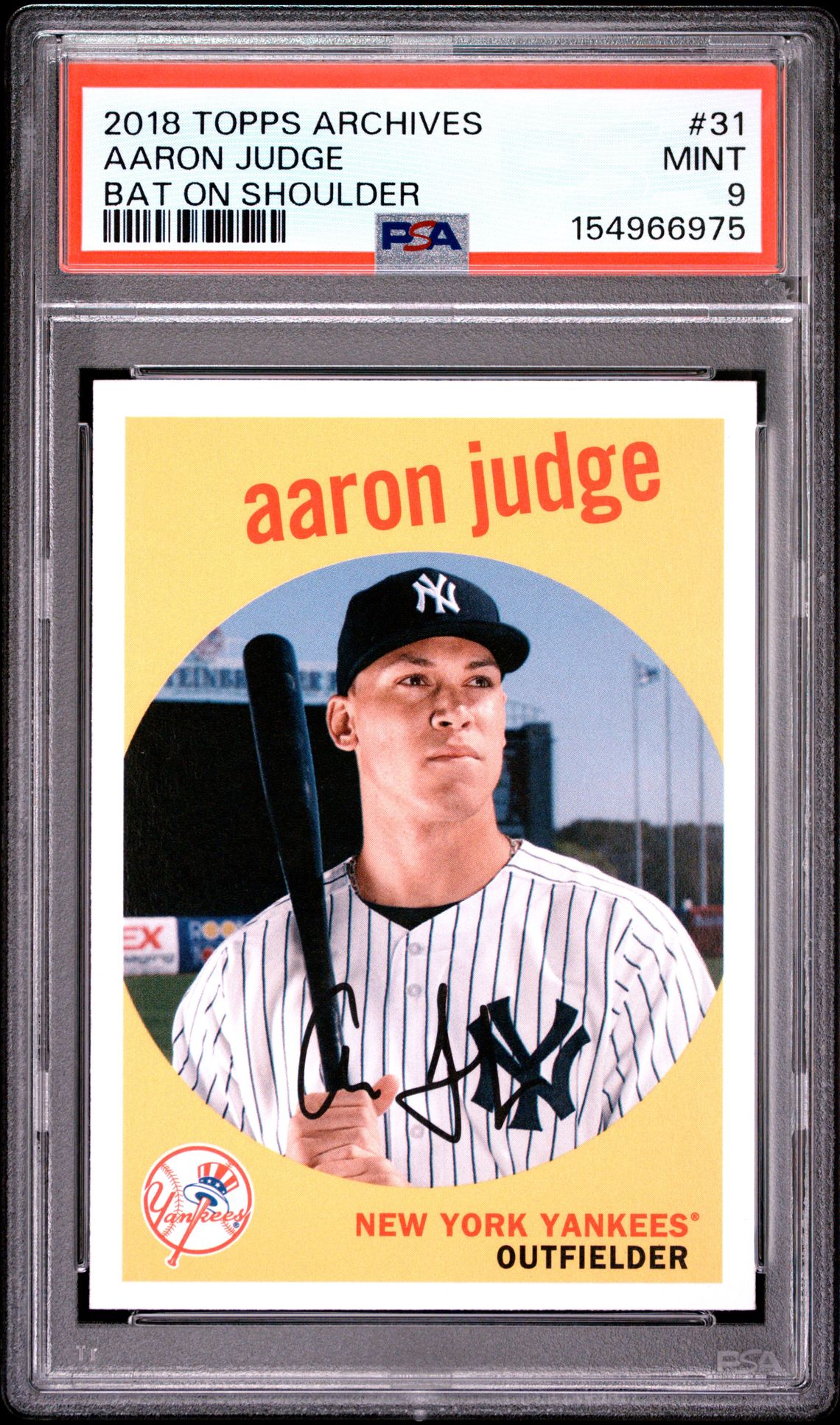 2018 Topps Archives Aaron Judge #31 (Bat On Shoulder) Mint 9 front