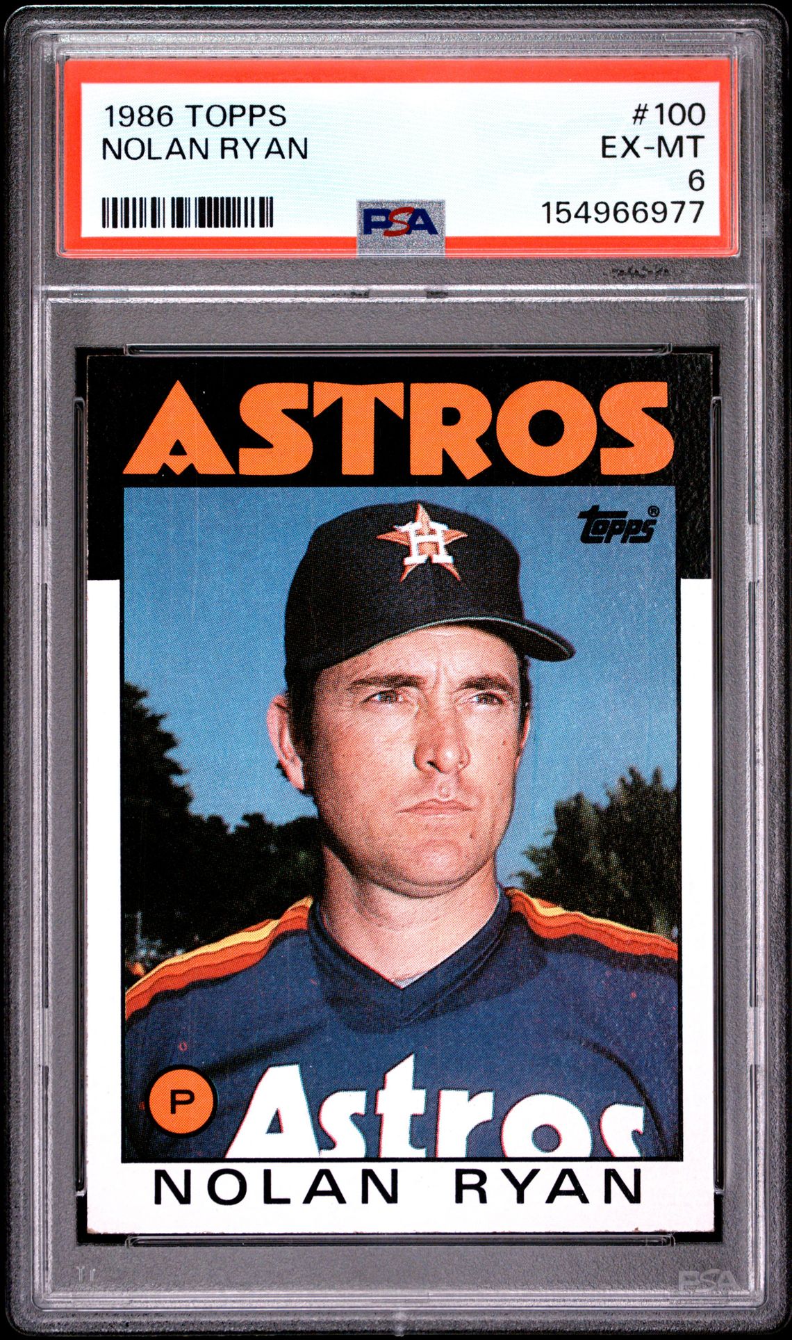 1986 Topps Nolan Ryan #100 Ex-Mt 6 front