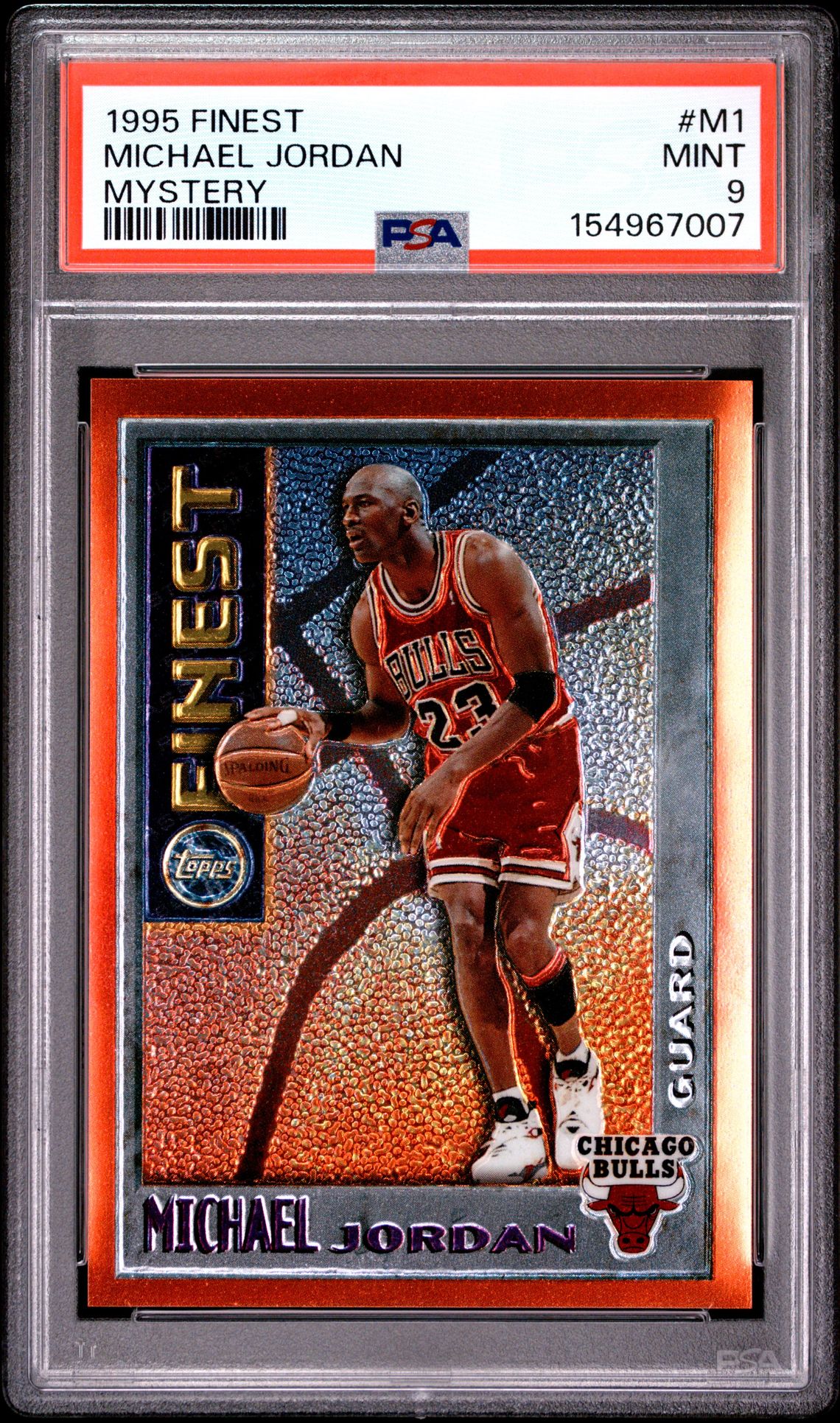 1995 Finest Mystery Michael Jordan #M1 (Mystery) Mint 9 front