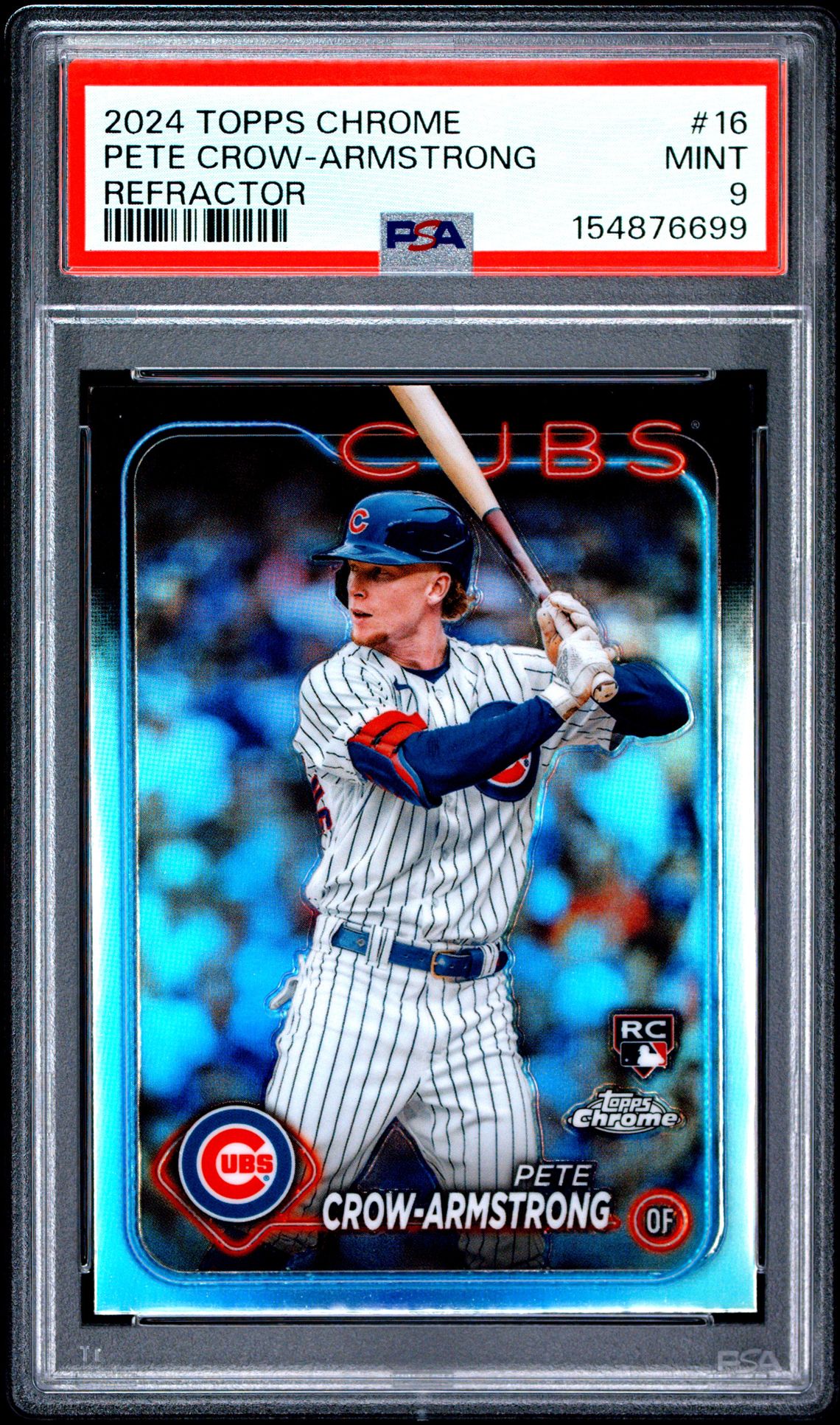 2024 Topps Chrome Pete Crow-Armstrong #16 (Refractor) Mint 9 front