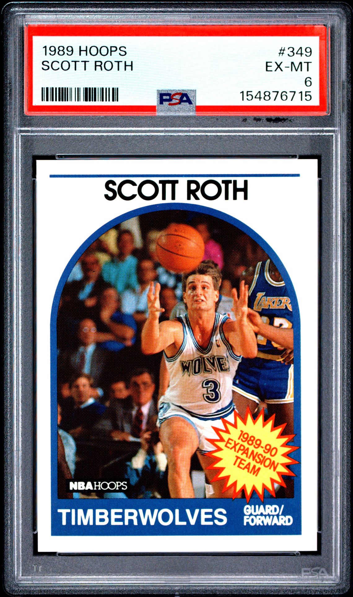 1989 Hoops Scott Roth #349 Ex-Mt 6 front