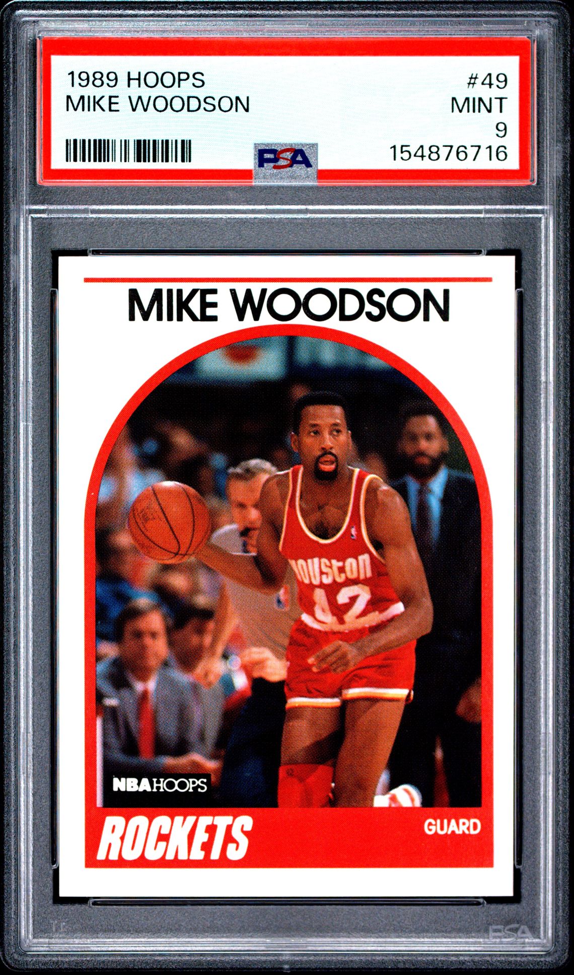 1989 Hoops Mike Woodson #49 Mint 9 front