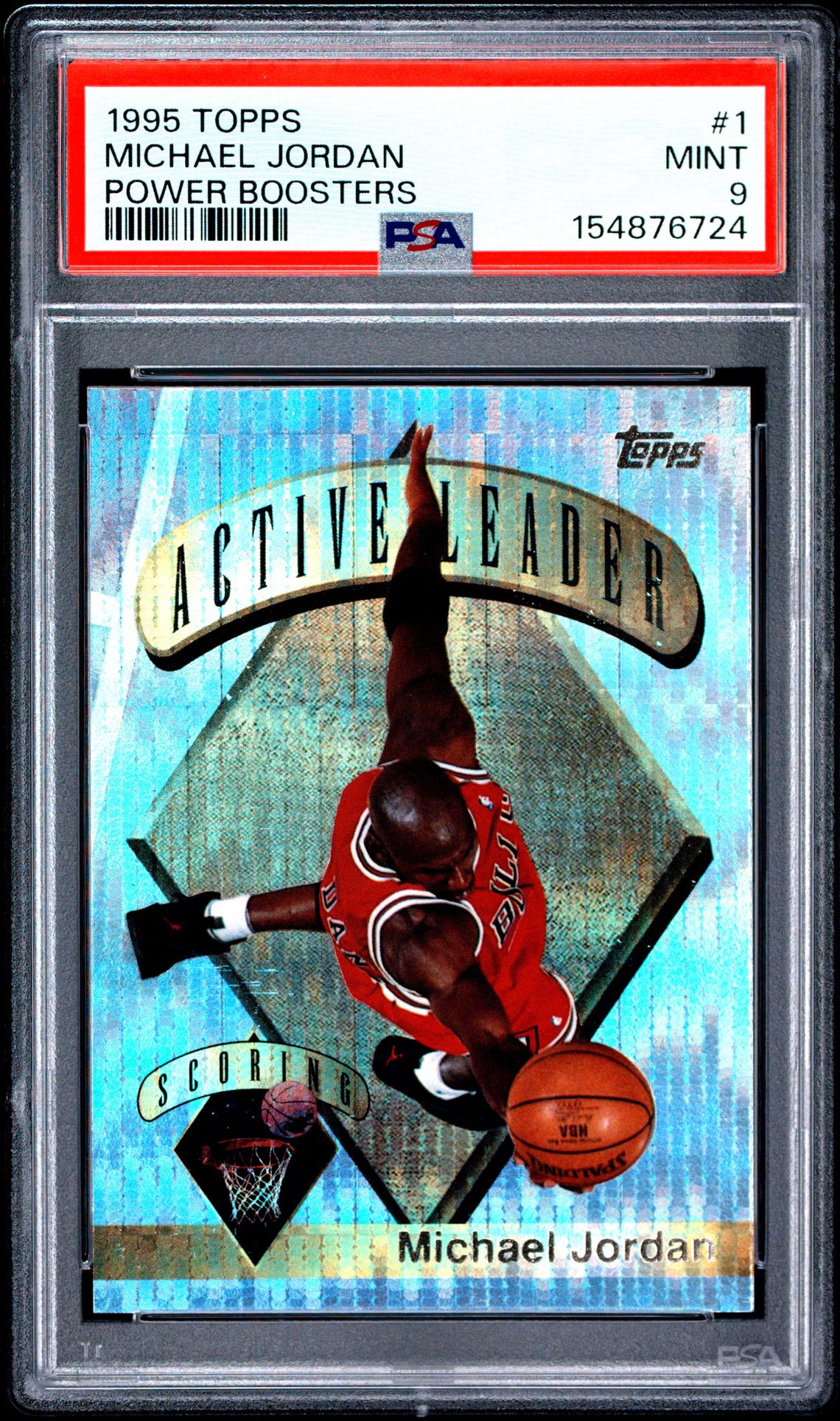 1995 Topps Power Boosters Michael Jordan #1 (Power Boosters) Mint 9 front