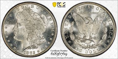 1882-S $1 MS65