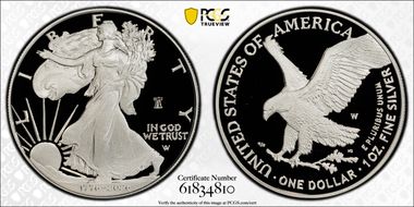 2026-W $1 Silver Eagle w/ Liberty Bell 250 Privy First Strike PR67DCAM