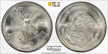 1994-Mo Onza Libertad Ag MS69