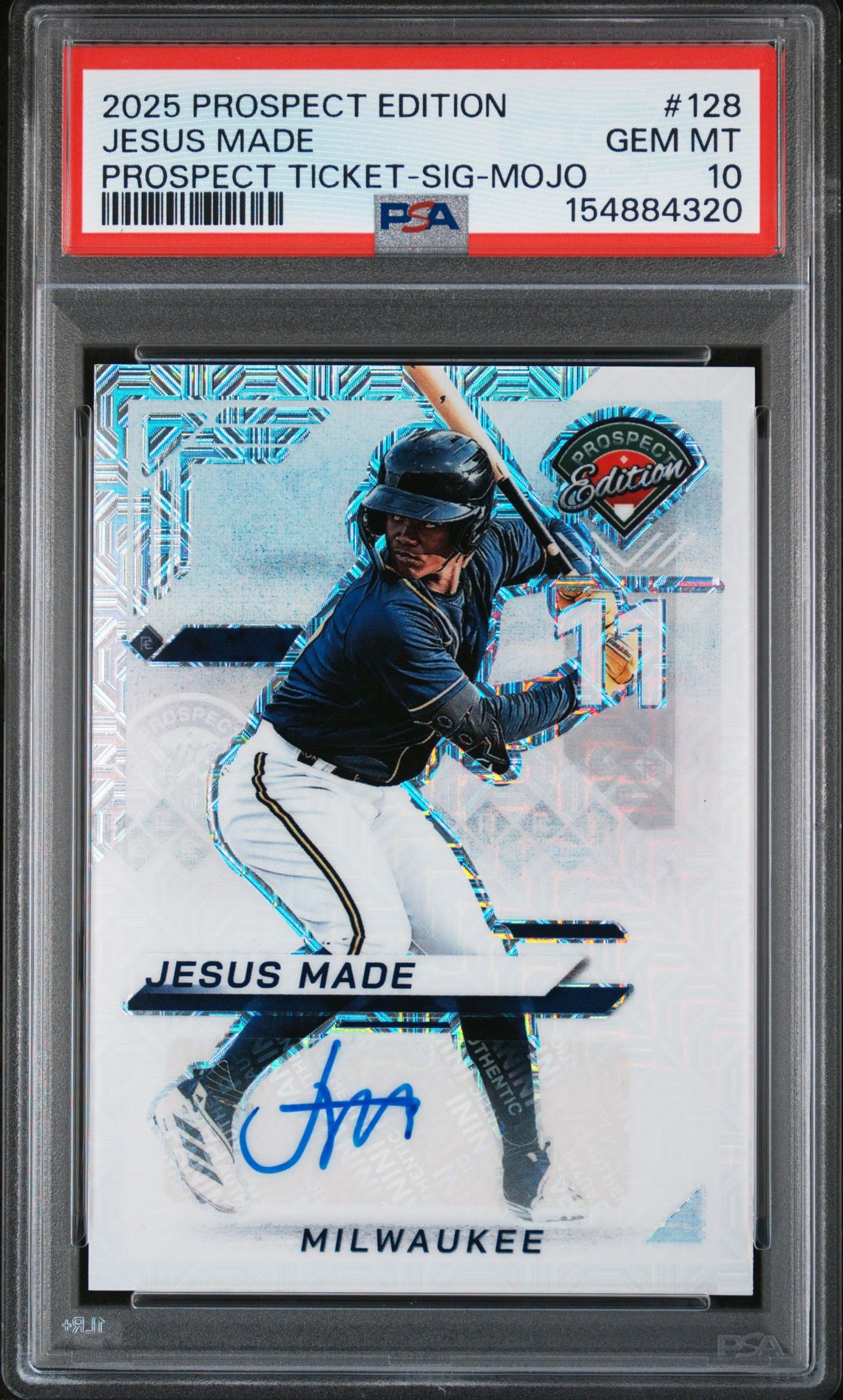 2025 Panini PANINI PROSPECT EDITION PROSPECT TICKET SIG-MOJO #128 Jesus Made front