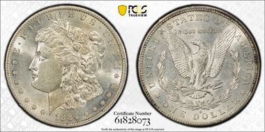 1884-S $1 AU55