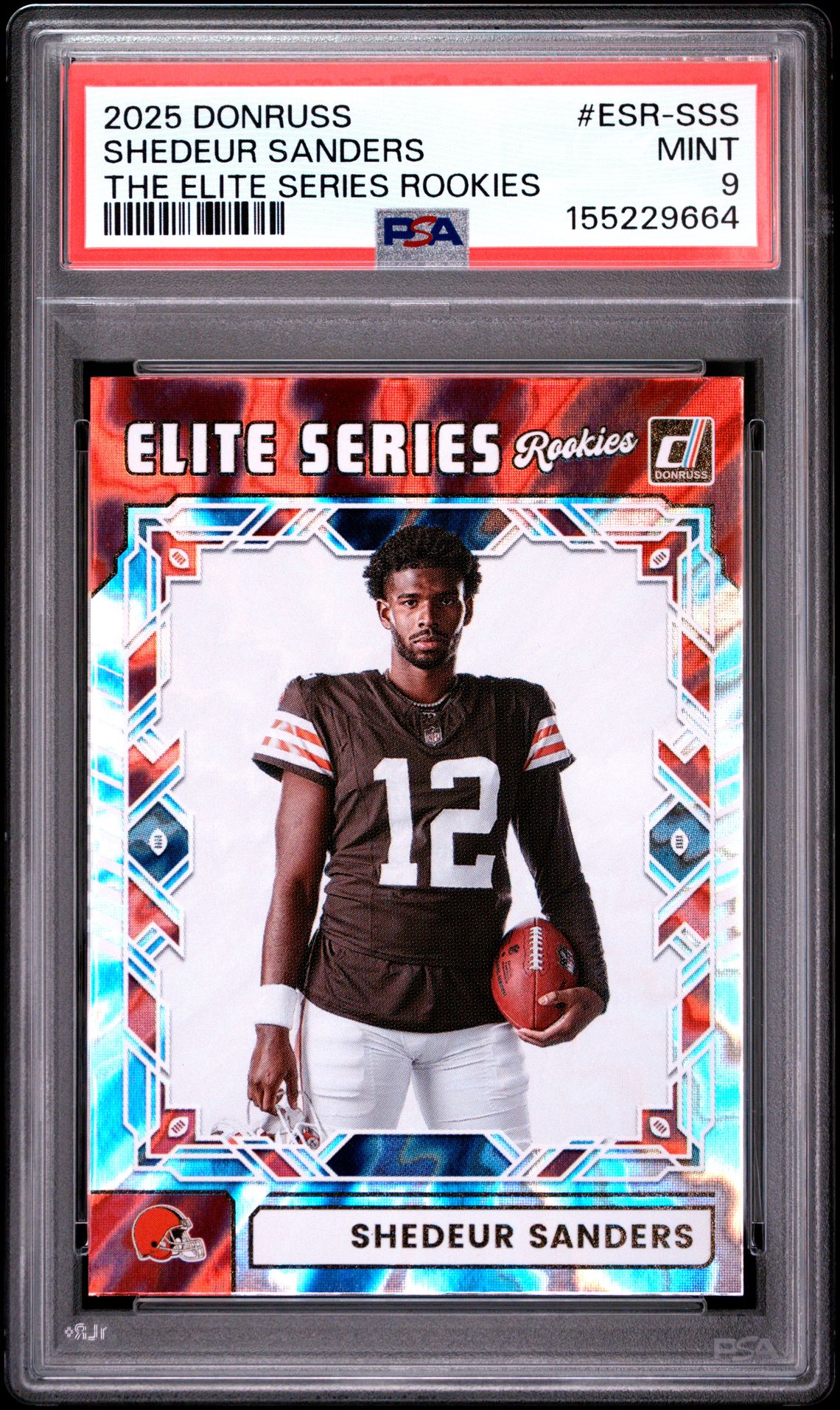 2025 Panini Donruss The Elite Series Rookies Shedeur Sanders #Esr-Sss Mint 9 front