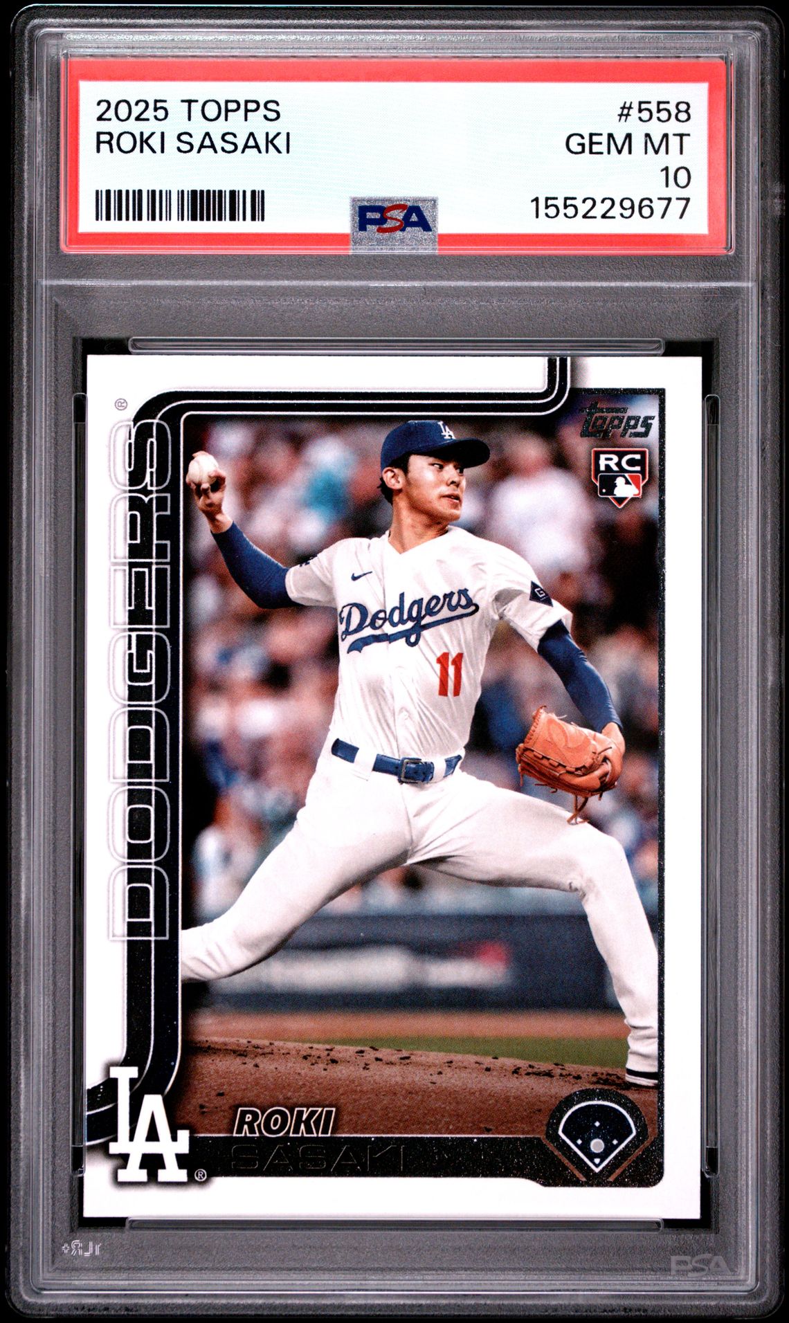 2025 Topps Roki Sasaki #558 Gem Mt 10 front