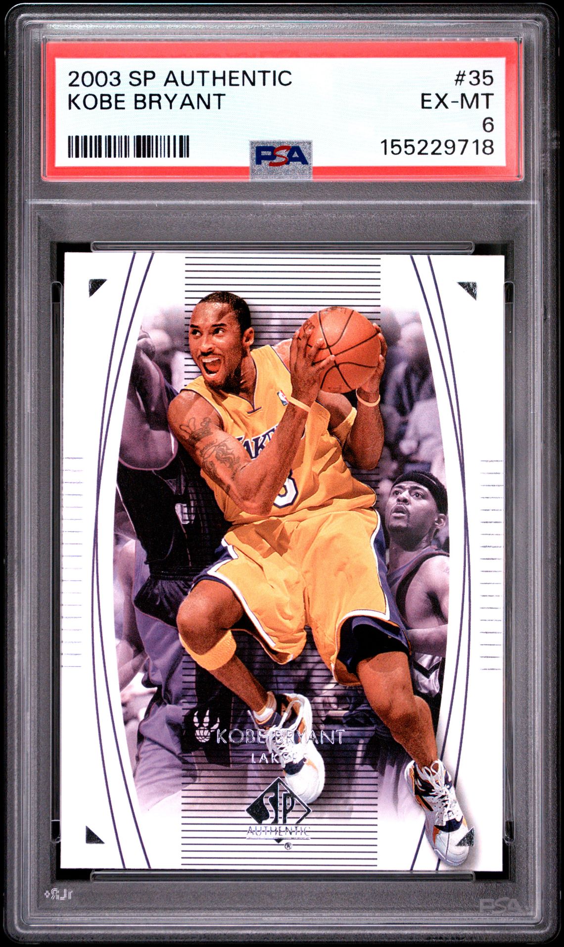 2003 Sp Authentic Kobe Bryant #35 Ex-Mt 6 front