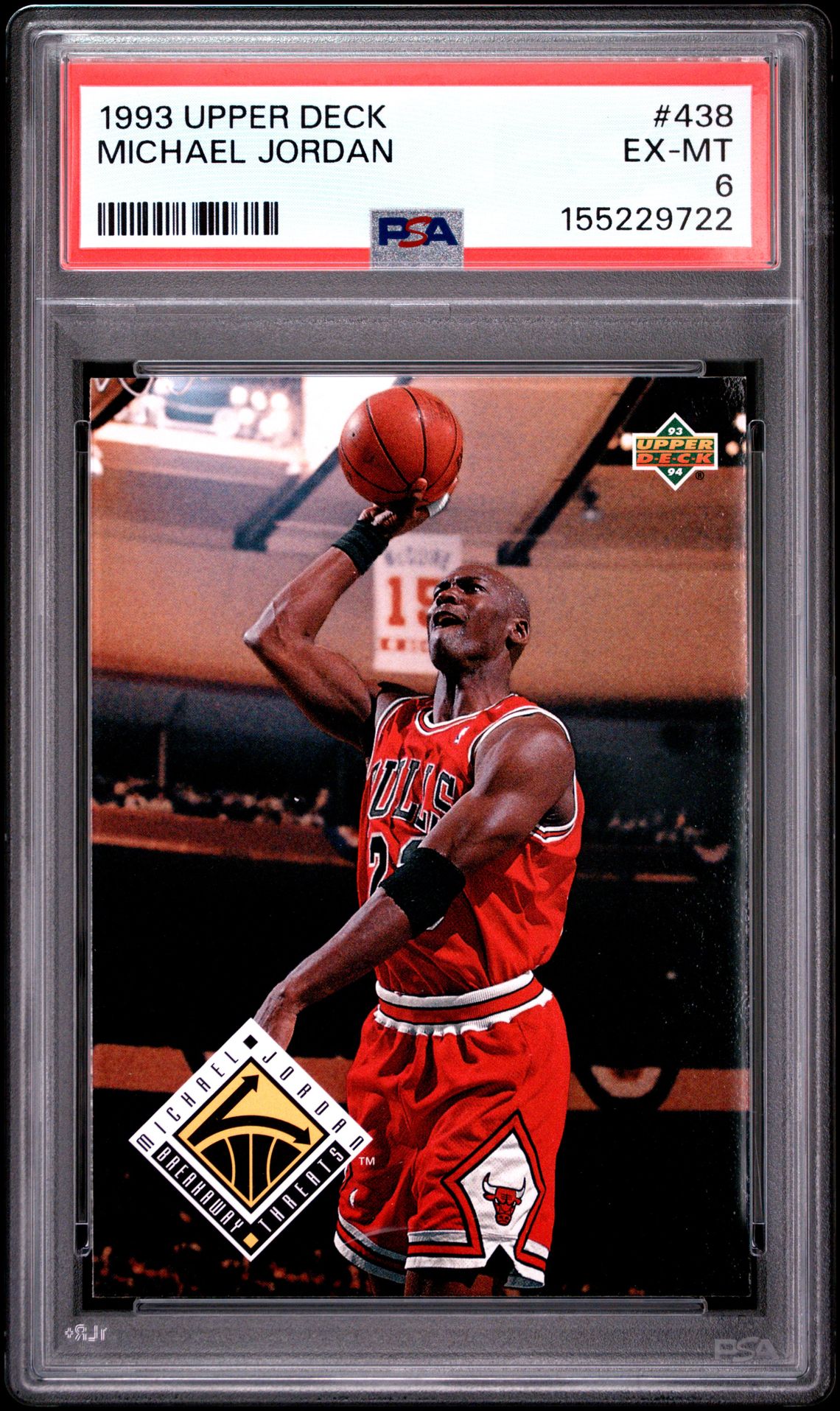 1993 Upper Deck Michael Jordan #438 Ex-Mt 6 front