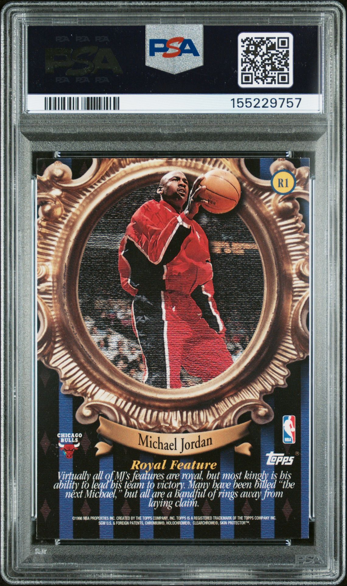 1998 Topps Roundball Royalty Michael Jordan #R1 Nm-Mt 8 back