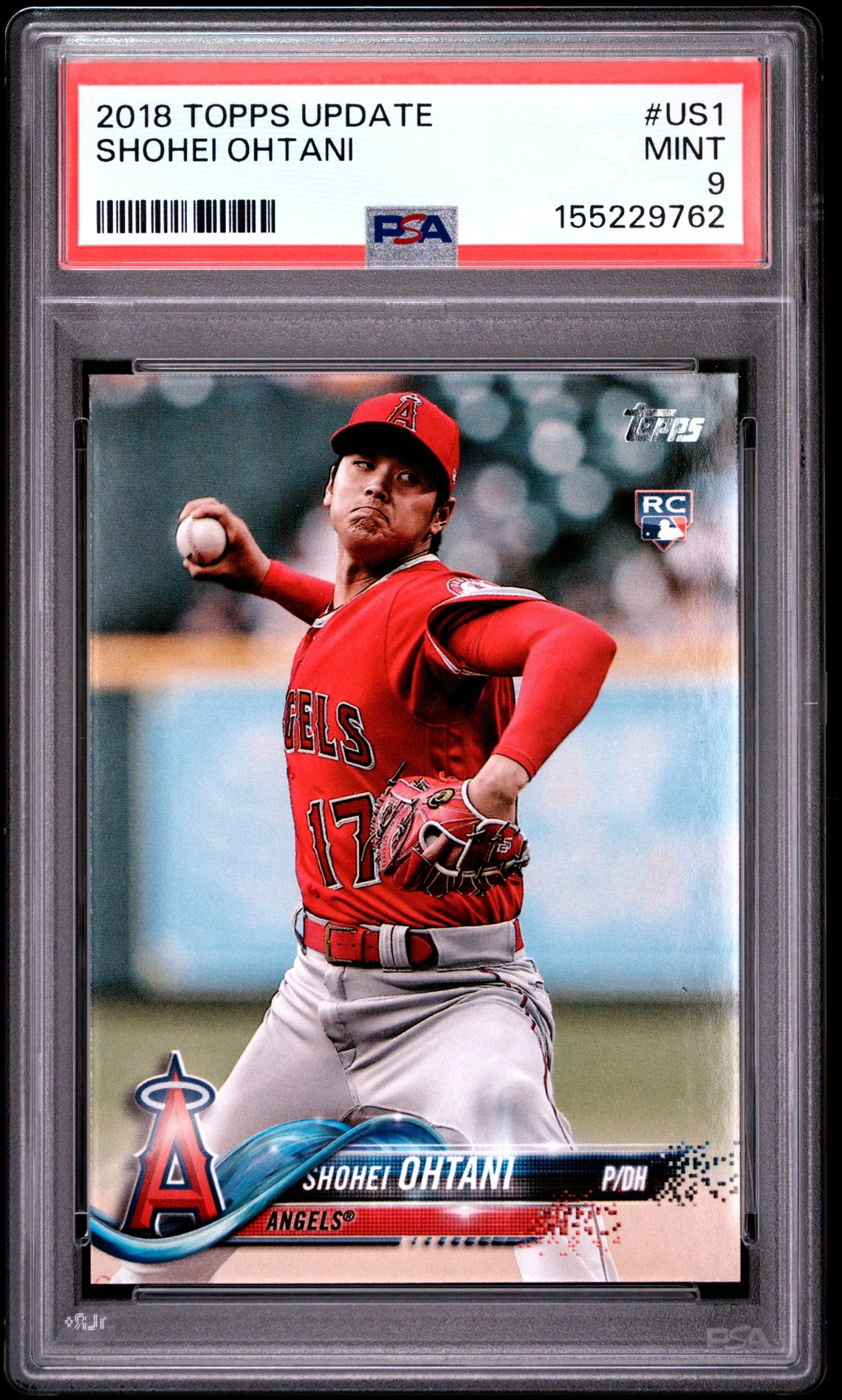 2018 Topps Update Shohei Ohtani #Us1 Mint 9 front