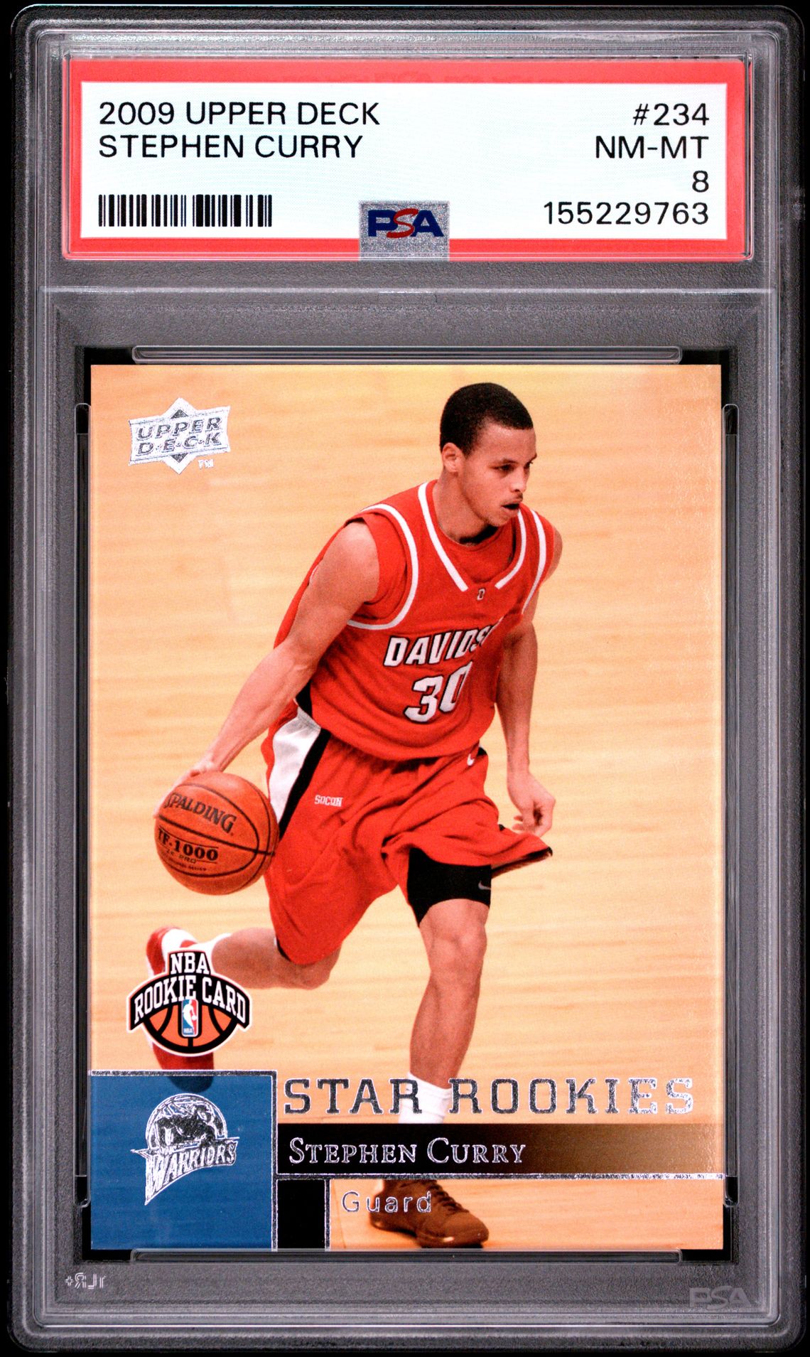 2009 Upper Deck Stephen Curry #234 Nm-Mt 8 front