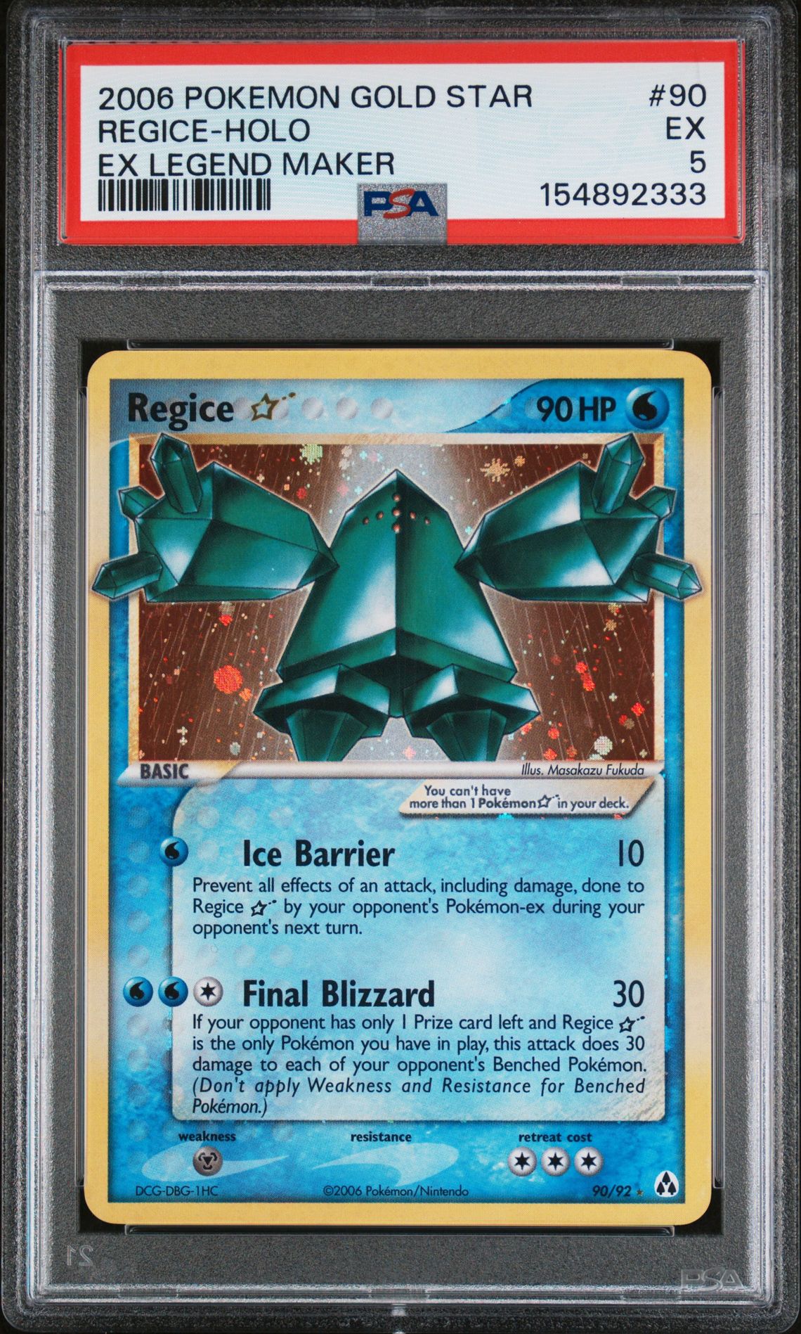 2006 Pokemon #90 Regice-Holo front