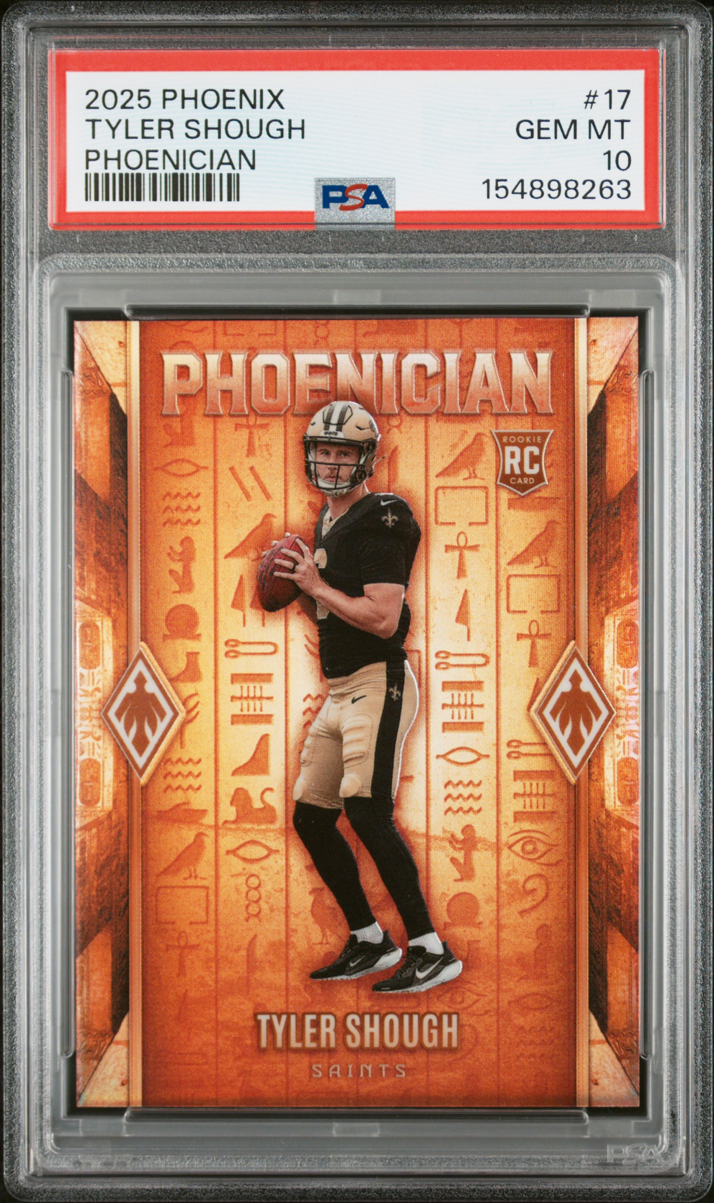 2025 #17 Tyler Shough PSA 10 Panini Phoenix Phoenician