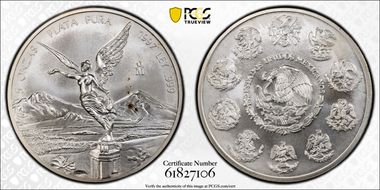 1997-Mo 5 Onza Libertad Ag MS66