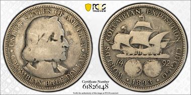 1893 50C Columbian G6