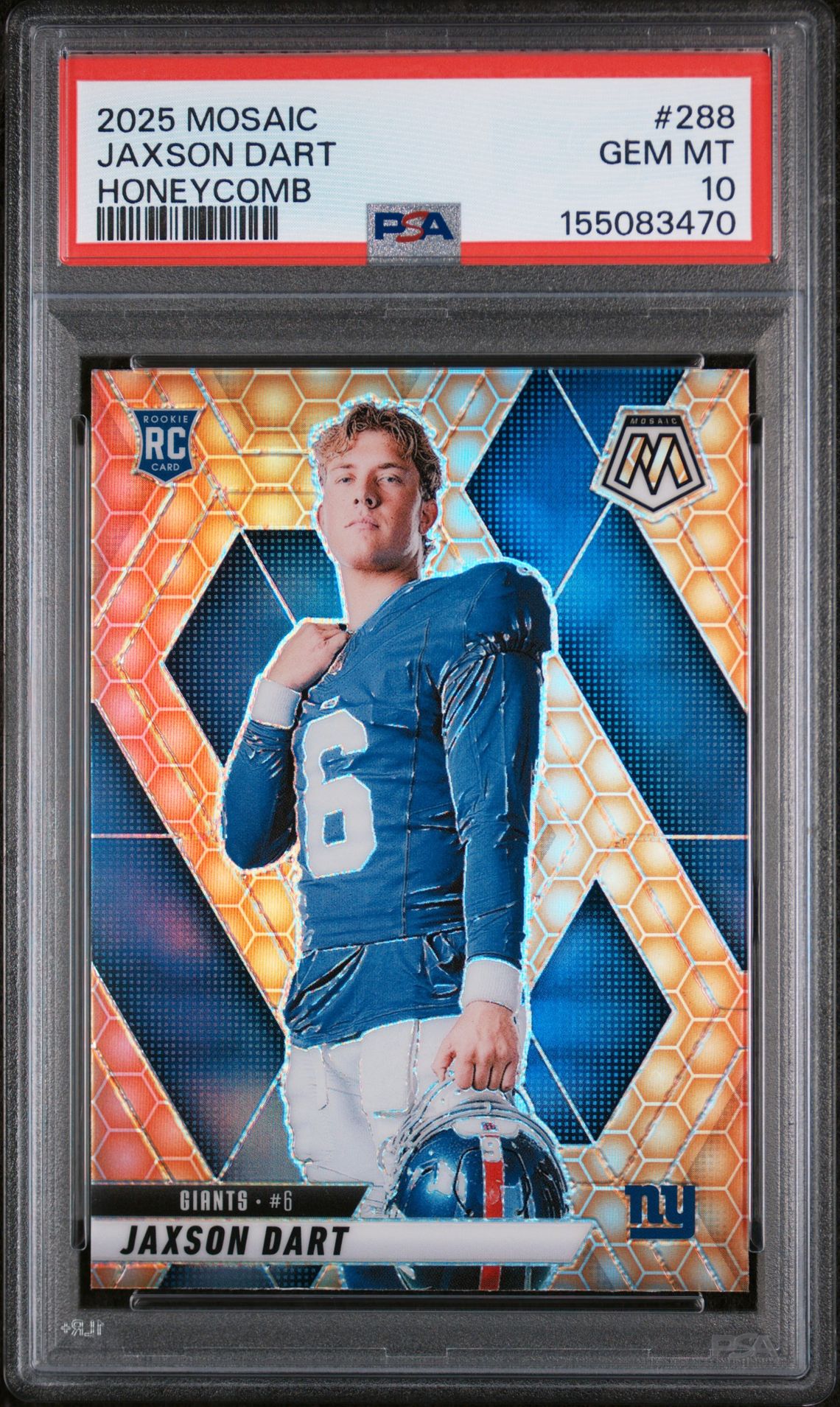 2025 Panini Mosaic BLUE #288 Jaxson Dart front