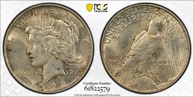 1923-D $1 VAM 1AZ Rev Rim CUD N1