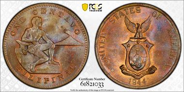 1944-S 1C MS64BN