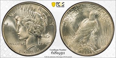 1935 $1 MS62