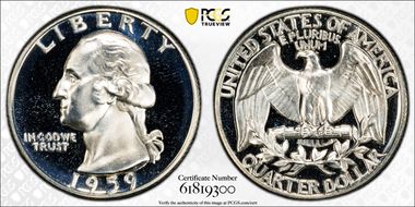 1959 25C PR69DCAM