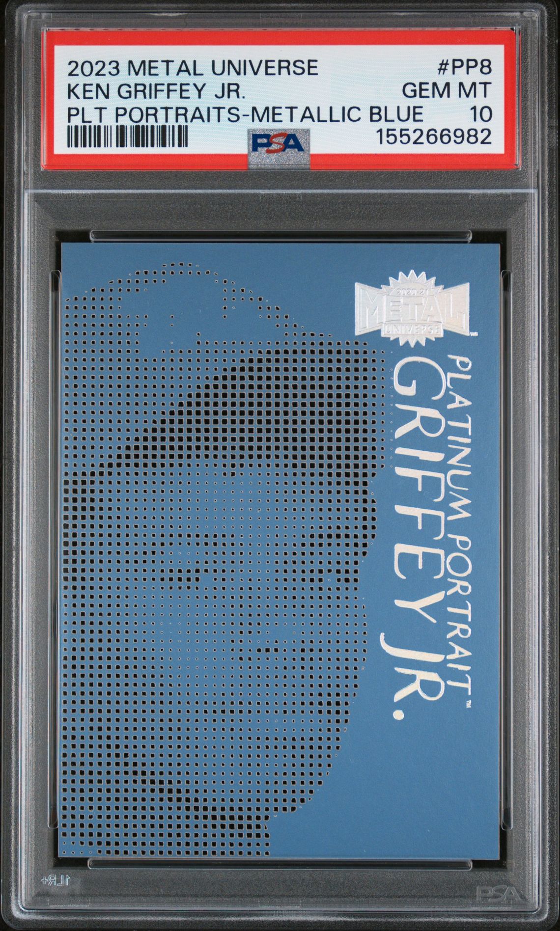2023 Upper Deck UPPER DECK METAL UNIVERSE PLATINUM PORTRAITS Blue #PP8 Ken Griffey Jr. front