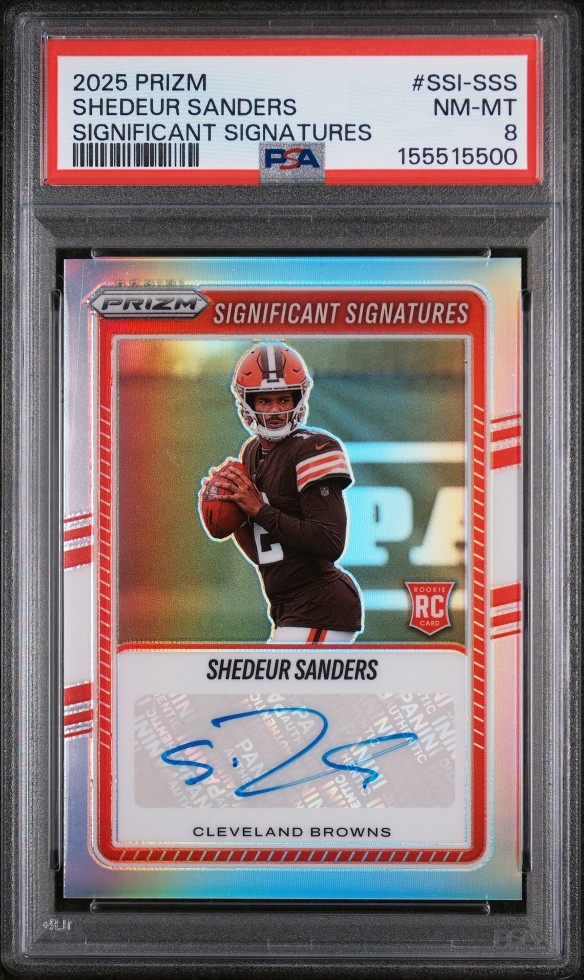 2025 Panini PANINI PRIZM SIGNIFICANT SIGNATURES #SSI-SSS Shedeur Sanders front