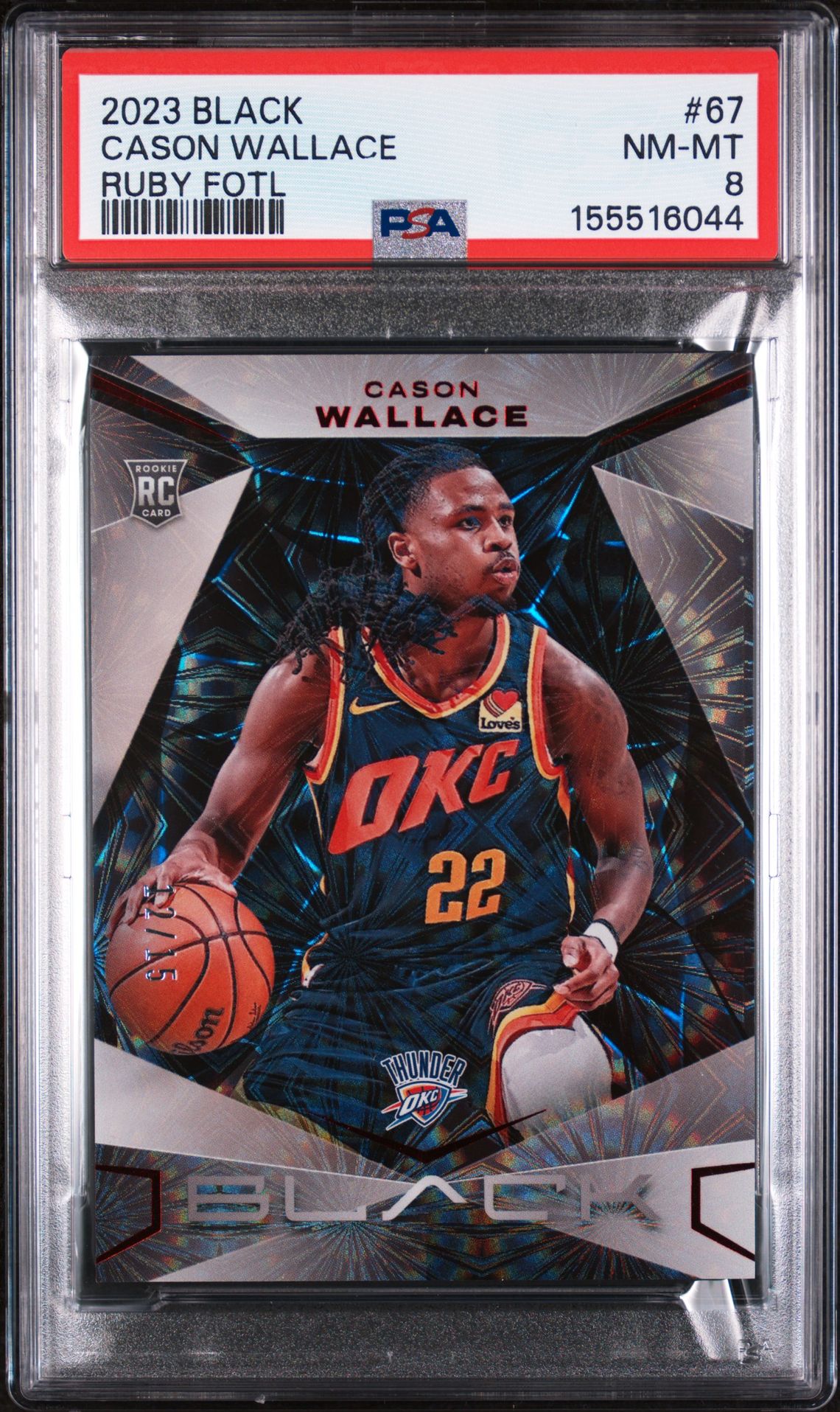 2023 Panini PANINI BLACK RUBY FOTL #67 Cason Wallace front