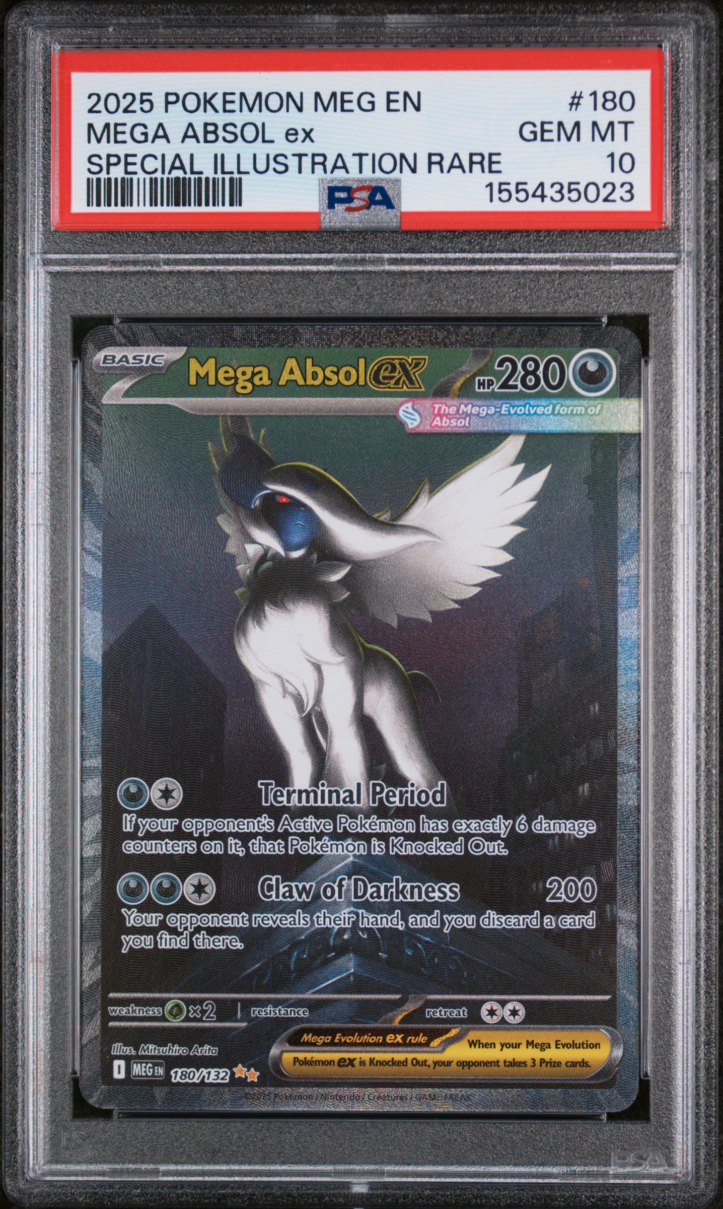 2025 #180 Mega Absol EX PSA 10 Meg EN-Mega Evolution