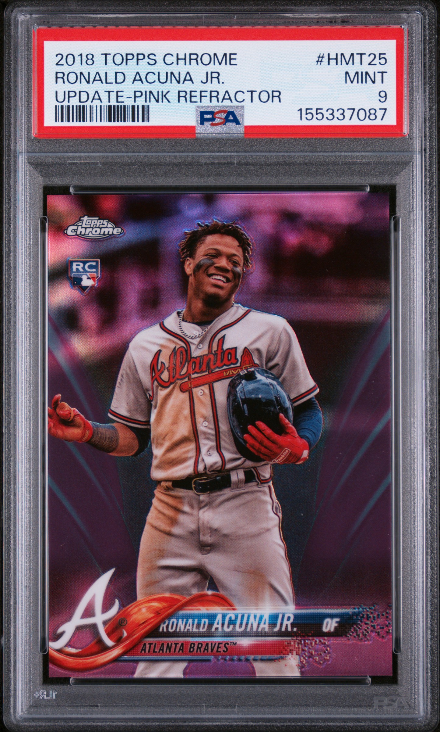 2018 #HMT25 Ronald Acuna Jr. PSA 9 Topps Chrome Update