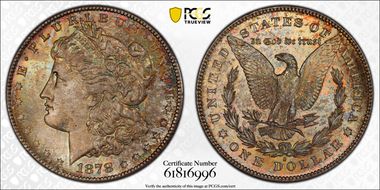 1878-S $1 MS67