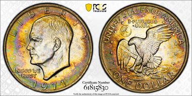 1971-D $1 MS67+ 